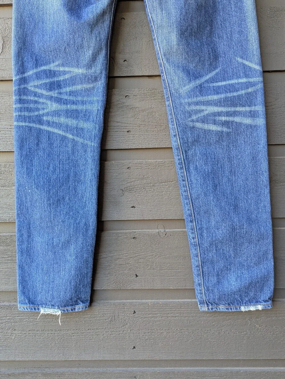 Levi's 501 CT 100% Cotton Medium Wash Denim Jean Button Fly W32 L34 Custom Taper